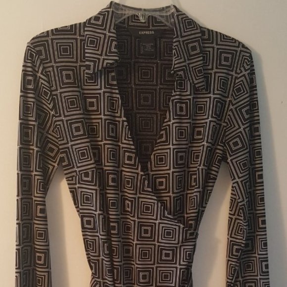 Express Dresses & Skirts - Express Black & White Dress (S 9/10)
